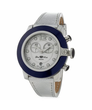 Glam Rock GR32116 - Unisex Uhr Quarz aus Edelstahl• Material: Edelstahl• Glas: Saphir• Armband: Leder• Farbe: Blau• Wasserbeständigkeit: 100 m (10 ATM)• Gehäusegröße: 44 mm