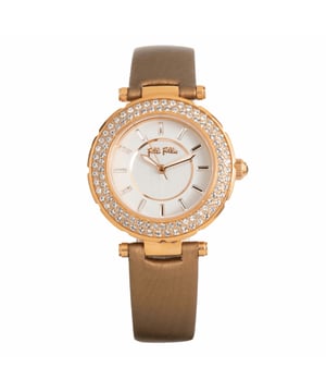 Folli Follie WF1B019SSS - Damenuhr Quarz aus Edelstahl• Material: Edelstahl• Glas: Mineral• Armband: Leder• Farbe: Gold• Wasserbeständigkeit: 0 m (0 ATM)• Gehäusegröße: 35 mm