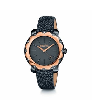 FOLLI FOLLIE WF14E002SPK watch woman quartz• material: stainless steel• glass: minerale• strap: leather• color: pink gold black• water reistance: 0 m (0 ATM)• case size: 36 mm