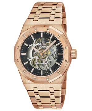 The Gevril Gotham Men&rsquo;s Watch is a bold celebration of luxury and urban sophistication, drawing inspiration from the exclusive Gotham neighborhood and its prestigious Park Row district. Known for its stately architecture and as a haven for New York&rsquo;s elite, Park Row epitomizes a legacy of wealth, power, and refinement&mdash;qualities embodied in this remarkable timepiece.
Crafted with meticulous attention to detail, the Gotham Watch features a 41mm round case, accentuated by a rich top ring that evokes the gleam of opulent cityscapes. The embossed dial, adorned with elegant detailing, mirrors the understated grandeur of Park Row&rsquo;s historic fa&ccedil;ades and its harmonious blend of tradition and modernity. A day display positioned at 3 o&rsquo;clock enhances its practicality, reflecting the precision demanded by those who command time and success. The push/pull hexagon crown, a signature of strength and distinctiveness, and the exhibition case back offer a glimpse into the Swiss-made Sellita SW200-1 automatic movement, a testament to the timepiece's exceptional craftsmanship. The stainless-steel satin bracelet, secured by a deployment buckle, combines durability with an effortless sense of style, reminiscent of the polished sophistication that defines Park Row&rsquo;s affluence.
Protected by an anti-reflective sapphire crystal and water-resistant up to 100 meters, the Gotham Watch is as resilient as the city it represents. It is designed for the discerning gentleman who seeks a timepiece that embodies both function and artistry&mdash;a watch that resonates with the rhythm of New York City, where ambition meets elegance.
The Gevril Gotham Men&rsquo;s Watch is more than a timepiece; it is a statement. With every glance, it serves as a reminder of Park Row&rsquo;s legacy and the wearer&rsquo;s connection to a world of luxury, power, and prestige.