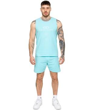 The Enzo Men's Gym Vest & Shorts Tracksuit is designed for ultimate comfort and performance. The regular-fit sleeveless vest provides a relaxed yet athletic look, with stretch material and Lycra fabric ensuring flexibility and freedom of movement. The matching gym shorts feature a regular fit and an elasticated waistband for a secure and comfortable fit. The bold Enzo Jeans branding on the chest and thigh adds a stylish, sporty touch.