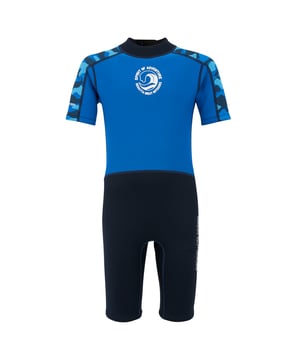85% Neoprene, 15% Polyester. Design: Camouflage, Contrast, Logo, Text. Neckline: Adjustable, High-Neck. Fastening: Back Zip. Flat Seams. Fabric Technology: Flexible, Lightweight, Quick Dry. Wetsuit Thickness: 2mm. Sun Rating: UPF 50+.