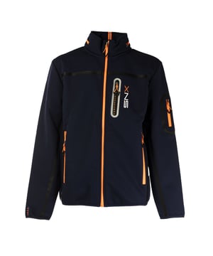 Herenjack van Scuola Nautica Italiana, een symbool van elegantie en functionaliteit. Gemaakt van hoogwaardige stoffen, biedt het comfort en weerstand voor dagelijks gebruik. Het geraffineerde ontwerp, verrijkt met nautische details en moderne lijnen, past perfect bij een casual of formele look. Uitgerust met praktische zakken en zorgvuldig afgewerkt, is het de ideale keuze voor wie op zoek is naar stijl en functionaliteit.