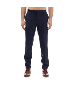 Heren BOSS T-Glover3 Broek in donkerblauw.- Tailleband met dubbele haaksluiting en gulp met rits.- Zijzakken.- Achterzakken.- Regular fit.- 100% scheerwol.- Ref: 50433257402