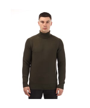 Heren BOSS Manuello Sweater in groen.- Rolkraag.- Geribde boorden en zoom.- Normale pasvorm.- 100% Virgin Wool.- Ref: 50478607342