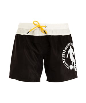 Entdecke den Sommer mit Stil mit dem Modell Medium Boardshort von BIKKEMBERGS. Dieses unverzichtbare Modell ist mit einer markanten Grafik des Markenlogos auf demrechten Bein und verleiht ihm einen unverwechselbaren Charakter. Das schlichte, aber elegante zweifarbige Muster macht diese Boardshort vielseitig und passend für jedeSommer geeignet. Sie ist aus hochwertigen Materialien gefertigt, die sowohl im als auch außerhalb des Wassers für Komfort und Haltbarkeit sorgen. Perfekt für den modernen Mann, der einen raffinierten Lookund sportlichen Look sucht.
