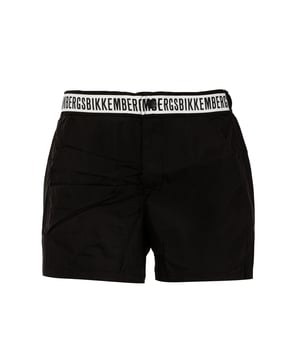 Eleganz und Raffinesse treffen bei der Boardshort von BIKKEMBERGS auf sportlichen Geist. Charakteristisch für dieses Modell ist die unifarbene Farbe, die Nüchternheit ausstrahlt, Dieses Modell zeichnet sich durch ein markantes Detail am Gummiband mit dem Logo der Marke aus, das dem Gesamtbild einen Hauch von Klasse verleiht.