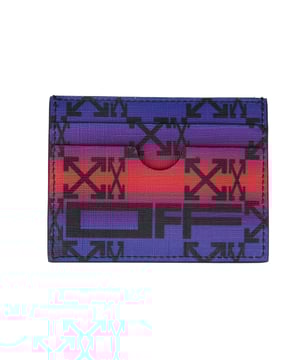 Off White Monogram Eenvoudig Etui in meerdere kleuren.- Monogram portemonnee met Pijl zwart logo als patroon.- Ref: OMND0250018425
