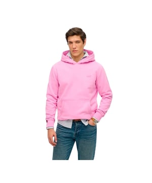 Sweatshirt Superdry Essential Homme Rosa Baumwolle. Authentisches Kleidungsstück der Marke Superdry - Streetwear/Sportswear-Design von Superdry - Superdry für Herren, modisch und perfekt für den Alltag - Das rosa Sweatshirt von Superdry lässt sich hervorragend mit dem Rest Ihrer Garderobe kombinieren - bequeme Baumwollmaterialien - klassisch - Essenziell -