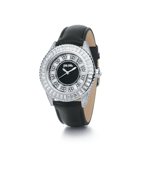 FOLLI FOLLIE WF0A030SSK watch woman quartz• material: stainless steel• glass: minerale• strap: leather• color: silver• water reistance: 0 m (0 ATM)• case size: 32 mm
