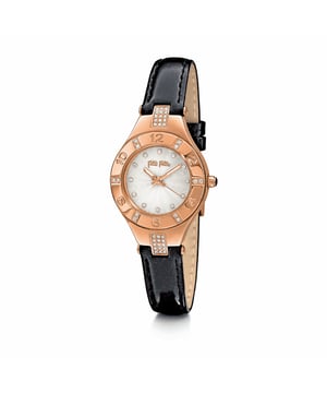 Folli Follie WF14B004SS - Damenuhr Quarz aus Edelstahl• Material: Edelstahl• Glas: Mineral• Armband: Leder• Farbe: Pink• Wasserbeständigkeit: 0 m (0 ATM)• Gehäusegröße: 30 mm