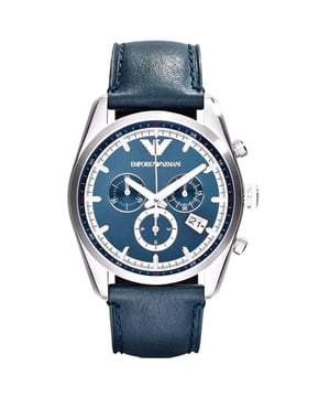 Emporio Armani AR6041 - Reloj para hombre cuarzo acero inoxidable• material: acero inoxidable• cristal: minèral• pulsera: cuero• correa: plateado• resistencia al agua: 50 m (5 ATM)• tamaño de la caja: 43 mm
