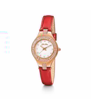 Folli Follie WF14B003SSS - Damenuhr Quarz aus Edelstahl• Material: Edelstahl• Glas: Mineral• Armband: Leder• Farbe: Pink• Wasserbeständigkeit: 0 m (0 ATM)• Gehäusegröße: 28 mm