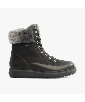Remonte Remonte D0U78-03 Womens Boots Black

 Upper Material: Suede

Lining Material: Textile

Sole Material: Rubber

Closure/Fastening: Lace-Up,Zip

Features: Comfort

Toe Shape: Round

Shoe Width: Regular

Item Weight: 0.8 KG

Heel Height: Low (2.5-4.9cm)

Shoe Shaft Height: Ankle

Boot Style: Ankle Boots

Gift Boxed: No

Additional Information: Flip-grip technology with fold-out spikes for extra grip on icy floors | Warming thermal insole 
Product Code: D0U78-03