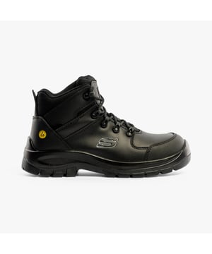 Skechers Work Skechers Work 200187EC/BLK TROPHUS - KILRAM Herren Sicherheitsschuhe Schwarz

Obermaterial: Nubuk

Futtermaterial: Textil

Sohlenmaterial: PU

Verschluss/Bindung: Schnürung

Eigenschaften: Komfort,Memory Foam, Gepolsterte Innensohle

Zehenform: Rund

Schuhbreite: Normal

Artikelgewicht: 0,8 KG

Absatzhöhe: Niedrig (2,5-4,9 cm)

Schafthöhe: Knöchel

Stil der Stiefel: Sicherheitsschuhe

Sicherheitsmerkmale: Durchtrittsichere Zwischensohle, Antistatiksohle, Verbundzehenkappe

Sicherheitsstandard: EN ISO 20345-2011

In Geschenkverpackung: Nein

Sicherheitsklassifizierung: S3
Produktcode: 200187EC/BLK