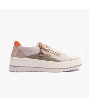 Remonte JULIKA Womens Trainers Cream

 Upper Material: Leather

Lining Material: Textile

Sole Material: Polyurethane

Closure/Fastening: Lace-Up,Zip

Features: Comfort,Breathable

Toe Shape: Round

Shoe Width: Wide

Item Weight: 1 KG

Heel Height: Flat (Under 2.5cm)

Shoe Shaft Height: Low Top

Trainer Style: Casual

Gift Boxed: No
Product Code: D1C01-81