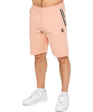 Upgrade your casual wardrobe with the Kruze Men's Fleece Tape Shorts, combining comfort and style effortlessly. Designed in a regular fit, these shorts feature an elasticated waistband with an adjustable drawstring for a secure and personalized fit. The tape design along the sides adds a sporty edge, while the Kruze rubber print on the left thigh enhances its signature appeal. Lined with soft fleece, these shorts provide warmth and all-day comfort, making them perfect for lounging or everyday wear. (155)