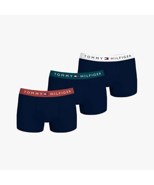 Tommy Hilfiger ORIGINAL LOGO Mens 3 Pack Trunks Multicoloured

 
 *  Clothing Type: Underwear 
 *  Closure/Fastening: Pull-On 
 *  Item Weight: 0.3 KG 
 *  Clothing Fit: Regular 
 *  Single Or Multi Pack?: 3 Pack 
 *  Gift Boxed: No 
 *  Material Composition: 95% Cotton, 5% Elastane 
 *  Underwear Type: Trunks 
 *  Underwear Features: 3-pack, Removable label, Tommy Hilfiger Logo Elasticated Waistband Product Code: UM0UM031810RX