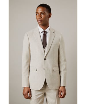 Slim fit design for a modern, tailored silhouette
        Notched lapels and two-button front closure
        Flap pockets and welt breast pocket for classic styling
        Semi-plain fabric adds subtle texture and interest
        Versatile light hue suitable for various occasions
    
    This Burton slim fit suit jacket offers a contemporary take on timeless sophistication. The semi-plain fabric adds a touch of refinement, making it an ideal choice for the discerning gentleman who appreciates classic style with a modern edge. Perfect for smart casual events or more formal occasions, this jacket can be effortlessly dressed up or down. Pair it with matching trousers and a crisp white shirt for a complete suit ensemble, or team it with dark denim and a polo shirt for a more relaxed look. The versatile hue allows for easy coordination with a range of accessories, from patterned ties to pocket squares. Whether you're heading to the office, attending a wedding, or enjoying a night out at the pub, this jacket will ensure you look polished and put-together. Its slim fit silhouette flatters the body while allowing comfortable movement, making it an excellent choice for the active man who values both style and functionality.