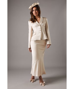 Fitted silhouette with a flared hem for a graceful mermaid effect
        Satin detailing adds a luxurious touch to the design
        Asymmetrical seam detail on the front creates visual interest
        Midi length offers a sophisticated and versatile look
        Smooth, sleek fabric drapes beautifully for a flattering fit
    
    This Coast satin detail fitted skirt is the epitome of elegance and sophistication. Perfect for those special occasions where you want to make a lasting impression, this skirt combines timeless style with modern detailing. The fitted silhouette hugs your curves before gracefully flaring out at the hem, creating a stunning mermaid effect that's sure to turn heads. Pair it with the matching jacket for a polished ensemble ideal for weddings, the races, or formal events. For a more versatile look, style it with a crisp blouse and statement jewellery. The asymmetrical seam detail adds a contemporary twist, while the satin accents catch the light beautifully as you move. Complete your outfit with sleek heels and a clutch bag to radiate confidence and grace at your next sophisticated soire.