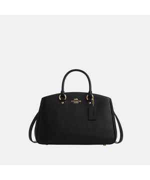 Savannah Carryall in Refined Pebble Leather, Four protective feet at base, Inside multifunction pocket
 Center zip compartment,  Length: 35.50 cm,  Width: 12.50 cm,  Height: 22.50 cm