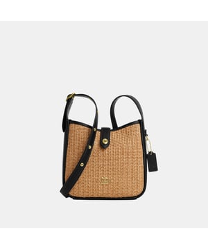 Hadley Mini Crossbody in Straw, Inside zip pocket,  Length: 20.00 cm,  Width: 6.50 cm,  Height: 19.00 cm