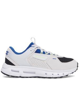 Lightweight mesh upper with suede overlays for durability & supportBold  90's-inspired look with unique lace designDual-density midsole cushioning for comfortLugged rubber outsole provides grip & traction
