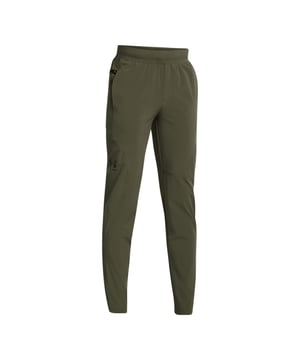 Juniors Under Armour Unstoppable Tapered Pants in groen.- Zacht gebreide tailleband met intern trekkoord.- Open handzakken & veilige rits aan rechterkant UA Strength Pocket.- Gebruikt een fluorvrije waterafstotende behandeling.- 4-way stretch materiaal beweegt beter in elke richting.- Stretch geweven stof is sterk maar licht.- Ref: 1373752390