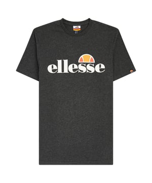 Unifarbenes T-Shirt mit kurzen Ärmeln für Männer von der Marke ellesse. Typischer Logo-Druck und runder Halsausschnitt. Weiche Baumwolle.
