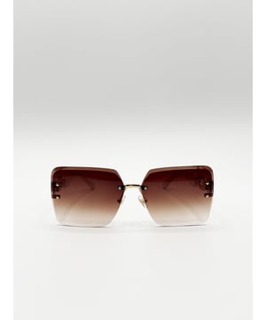 Frame Colour: Gold/White Colour: Brown
Material: PC Lens PC Frame
One Size
SKU: SG2501007
UV 400 PROTECTION 
LENS FILTER CATEGORY 3