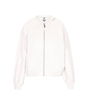 Geef je casual garderobe een upgrade met dit sweatshirt met ritssluiting en een bomberjackachtige kraag. De doorlopende ritssluiting en geribde manchetten en tailleband geven het geheel een sportief tintje. Een klein logo op de borst en praktische zakken maken het ontwerp compleet. Dit gebreide sweatshirt is perfect voor dagelijks gebruik of actieve activiteiten.  Zweetjasje