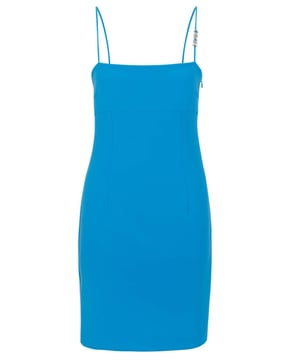 Dames Hugo Kamikas Dress.- Jurk uit de BOSS collectie. Slank model van glad materiaal.- Mini-jurk.- Comfortabele pasvorm.- Mouwloos.- HUGO-merklogo op schouderband. Materiaal: 41% Polyester (gerecycled), 30% Polyester, 22% Viscose, 7% Elastaan. Ref: 50489215435.