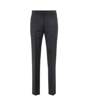 Herenpantalon Boss Lenon. Formele broek met rechte pasvorm van BOSS Menswear. Deze getailleerde broek is gemaakt van scheerwol met een serge weving en past moeiteloos bij een groot aantal professionele looks. Voeg een contrasterend BOSS jasje toe voor een frisse kijk op suiting.- Regular fit.- Regular rise.- Haak- en ritssluiting.- Rechte pijp.- Platte voorkant.- Franse zakken.- Achter paspelzakken.- Gedeeltelijk gevoerd. Materiaal: 100% scheerwol. Ref: 50318825021.