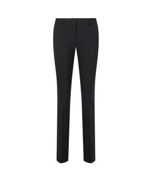Women's BOSS Tamea Trousers.- Straight leg trouser with a timeless fit.- Classic business pant.- Alterable length.- Inner workmanship.- Stabilization through inner waistband (can be altered 3.5cm).- Hardware detail.- Dry clean. Material: 96% Wool, 4% Elastane. Ref: 50291873001.
