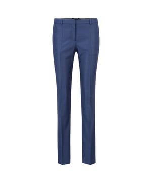 Women's Boss Titana Trousers. The Boss trousers, part of the formal collection, are crafted for a sophisticated appearance. Featuring a zip-fly and a button closure, it exudes elegance.- Hook and zip closure.- Side pockets.- Belt loops.- Straight leg. Material: 100% Virgin Wool. Ref: 50454152963.