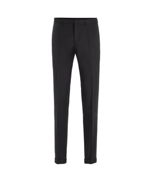 Men's Boss Wave_Cyl Trousers.- Extra slim-fit business trousers.- Clean and elegant optic.- Soft waistband construction.- Main material: 100% Virgin wool. Lining: 100% Viscose. Ref: 50320555001.