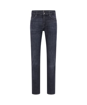 Men's Boss Delaware Slim-Fit Jeans.- Slim fit.- Modern silhouette.- Cashmere touch by Candiani.- Combination of left-hand twill construction and special finishing after weaving process, creates premium hand feel.- Responsible style.- High percentage of sustainable material, for a reduced impact on the planet. Material: 92% Cotton, 6% Elastomultiester, 2% Elastane. Ref: 50463299006.