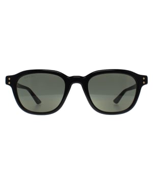 Gucci Square Mens Shiny Black Grey GG1892S  Sunglasses showcases a sleek, elegant frame with bold detailing, perfect for adding a touch of sophistication and modern luxury to any outfit.