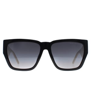 Marc Jacobs Square Womens Black White Dark Grey Gradient MARC 646/S  Sunglasses features a refined, minimalistic frame, delivering a polished, luxury look that pairs effortlessly with both casual and formal attire.