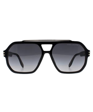 Marc Jacobs Aviator Mens Black Dark Grey Gradient MARC 753/S  Sunglasses delivers a bold and structured design, offering high-quality lenses that provide both sun protection and a sophisticated, fashionable appearance.