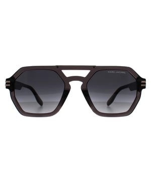Marc Jacobs Round Mens Grey Dark Grey Gradient MARC 587/S  Sunglasses features a dynamic, trendy design with a strong, aviator frame, perfect for fashion-forward individuals who want to make a statement.