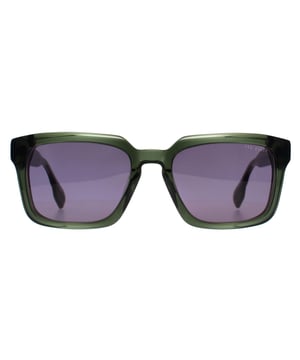 Ted Baker Square Mens Crystal Green Grey TB1718 Bret  Sunglasses feature a bold, square-shaped frame that exudes sophistication. Designed to provide excellent sun protection and comfort, these sunglasses offer a modern twist on a classic style.