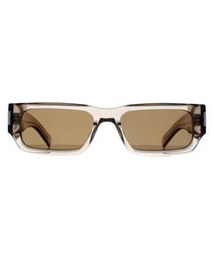 Saint Laurent Rectangle Mens Transparent Beige Brown SL660  Sunglasses are a stylish rectangle style crafted from lightweight acetate. Embrace the fusion of elegance and modernity with the Saint Laurent SL660 sunglasses, an iconic accessory destined to amplify your distinctive style.