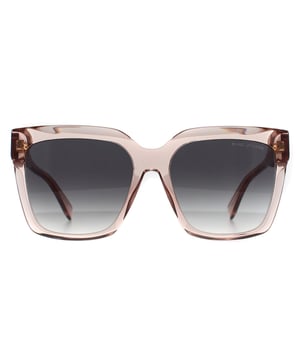 Marc Jacobs Square Womens Transparent Nude Dark Grey Gradient MARC 764/S  Sunglasses features sharp, square frames with modern detailing, making it ideal for those who love to make a statement with their accessories.