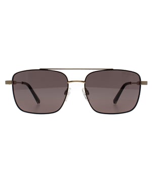 Ted Baker Rectangle Mens Matte Black Gold Grey TB1720 Elijah  Sunglasses feature a modern, rectangular frame that combines functionality with style. Designed for both comfort and UV protection, these sunglasses are perfect for everyday wear.