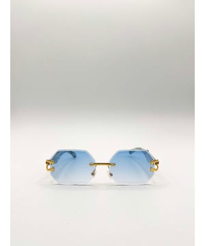 Frame Colour: Gold
Lense Colour: Blue
Material: PC Lens PC Frame
One Size
SKU: SG2501620
UV 400 PROTECTION 
LENS FILTER CATEGORY 2