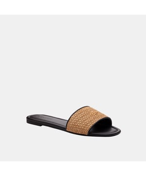 Lockup Straw Slide Sandal