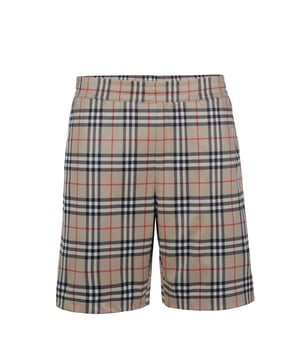 100% poliéster; Pantalones cortos Burberry DEBSON;  Modelo: 8026469 1001;  Mano de obra de alta calidad;  Cintura elástica;  Corte ancho;  Dos bolsillos laterales