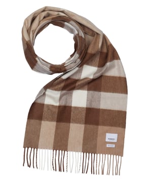 100% cachemira; Bufanda de cachemira Burberry HAMEGA ;  Modelo: 8018459;  Mano de obra de alta calidad;  100% cachemira;  borde de flecos;  Dimensiones (cm): 200 x 36;  Detalles del logotipo de Burberry