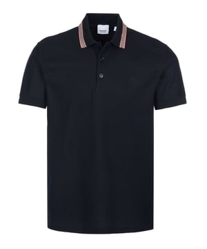 100% algodón; Camisa polo Burberry Pierson Replen;  Modelo: 8084017 1002;  Mano de obra de alta calidad;  100% algodón orgánico;  Cuello polo clásico;  Tapeta con 3 botones;  manga corta;  Detalles del logotipo de Burberry